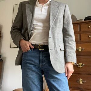 Gray Herringbone Sport Coat